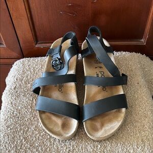 Papillio Women’s Black Strap Sandals